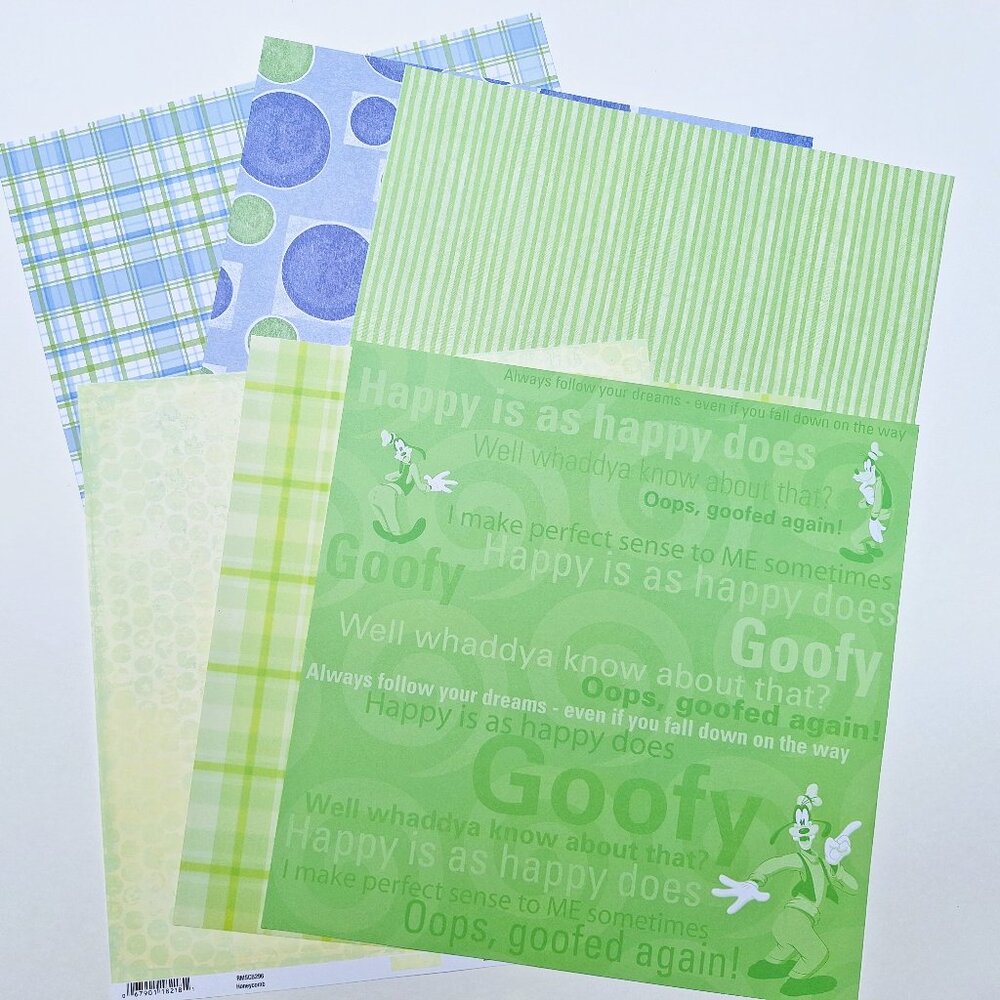 Goofy - Disney 12x12 Scrapbook Paper Lot - NEW